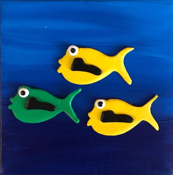 MARIO ESPOSITO TRE PESCI 20X20